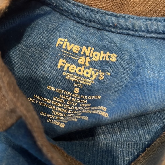 Boys Small long sleeve Shirts Ninja Turtles and Five Nights at Freddy’s - Picture 5 of 5